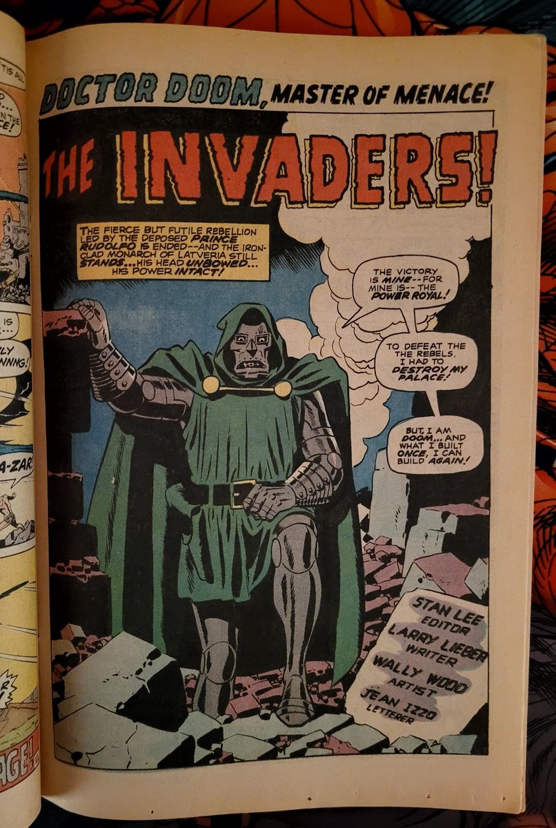 Apollokid3000's tweet image. Doctor Doom, Master of Menace!!! The Invaders!! Astonishing Tales #4!!! VS Red Skull &amp;amp; them damn Nazis!

#StanLee
#LarryLieber
#WallyWood
#JeanIzzo
#DoctorDoom
#Kazar
#RedSkull
#ArchivesofDoom
#OldComicBookDay
#GivetheGiftofLiteracy

@andreavondoom
@GamingDoombot 
@RabumAlall