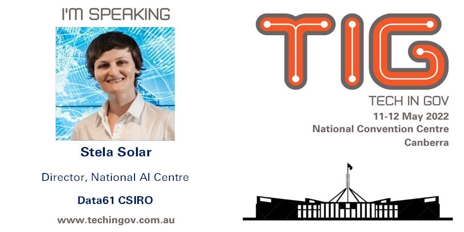 stela's tweet photo. Who is going to be in Canberra? I’ll be sharing my global AI adoption experiences and learnings, and more about the state of AI in Australia. #AI #AustralianAI #Cloud https://t.co/szzDFRIZn1