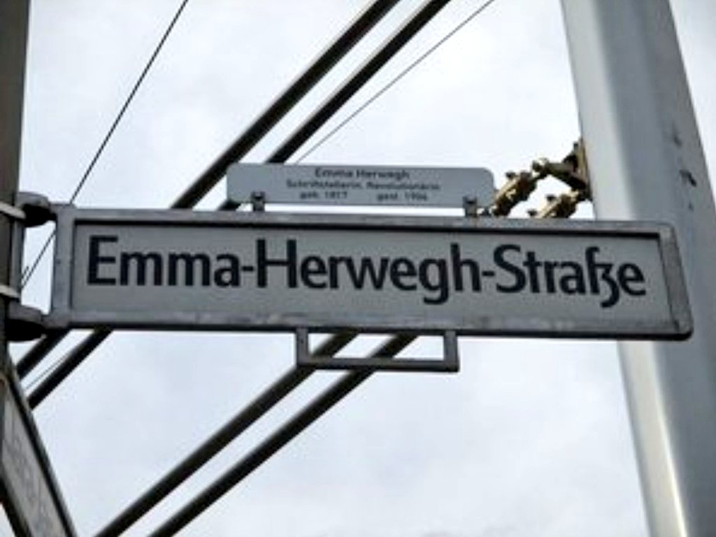Letnapark's tweet photo. Emma #Herwegh: Revolutionärin 1848/49 (als einzige Frau im bewaffneten Trupp), Vorkämpferin für Frauenrechte, die “uns allen über das Kapitel der Freiheit tüchtige Lektionen halten könnte rabiater als ich” schreibt Georg Herwegh, mit dem sie 3 Kinder hat. https://t.co/i4QiuMn2N2