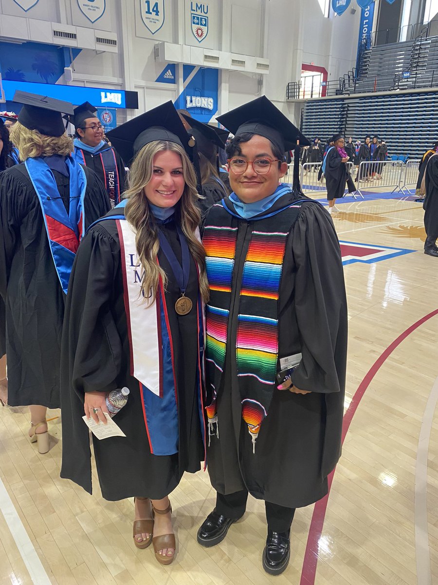 Join us in congratulating Ms. VanConas and Ms. Arreola for earning their Masters from Loyola Marymount University! We are so proud that over 80% of our Faculty hold a graduate or doctorate degree. 🥳🎓 #LMUGrad #LMU22 #GoWarriors