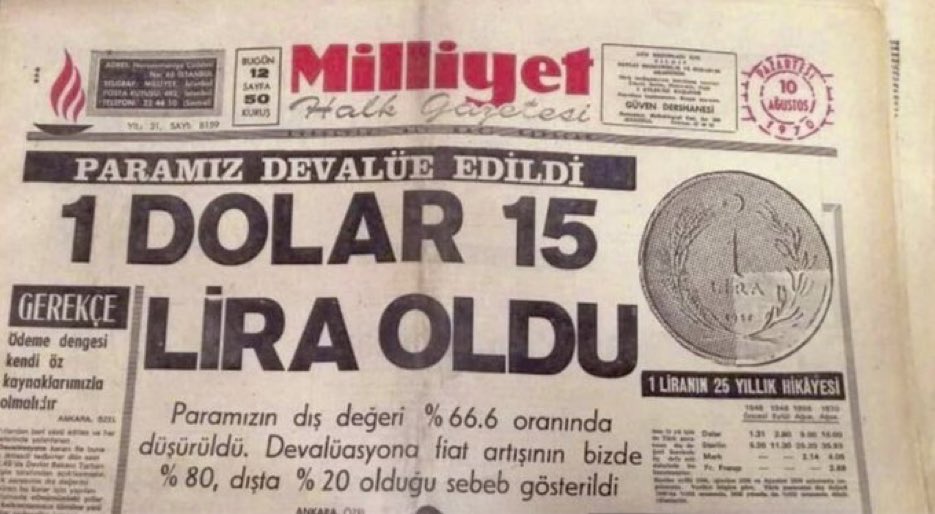 52 yıl öncesine döndük…