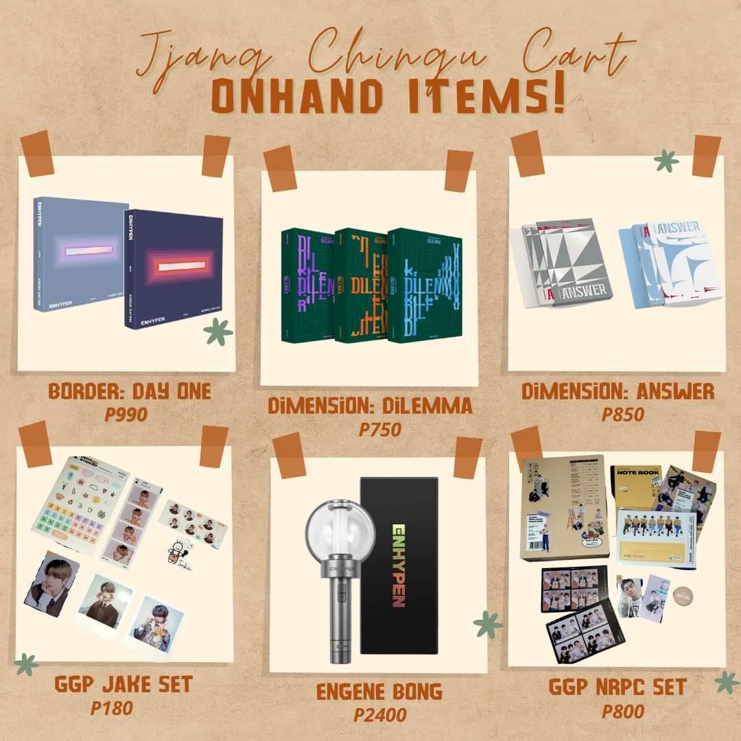 JjangChinguCart's tweet photo. [ONHAND ITEMS]

ANNYEONG CHINGUS! 🥳 These items are ready to ship!✨

DM us to avail! 🥰

wts lfb bns ph btsarmy bts enhypen engene album engene bong ggp onhand https://t.co/zX4FmeIpLf