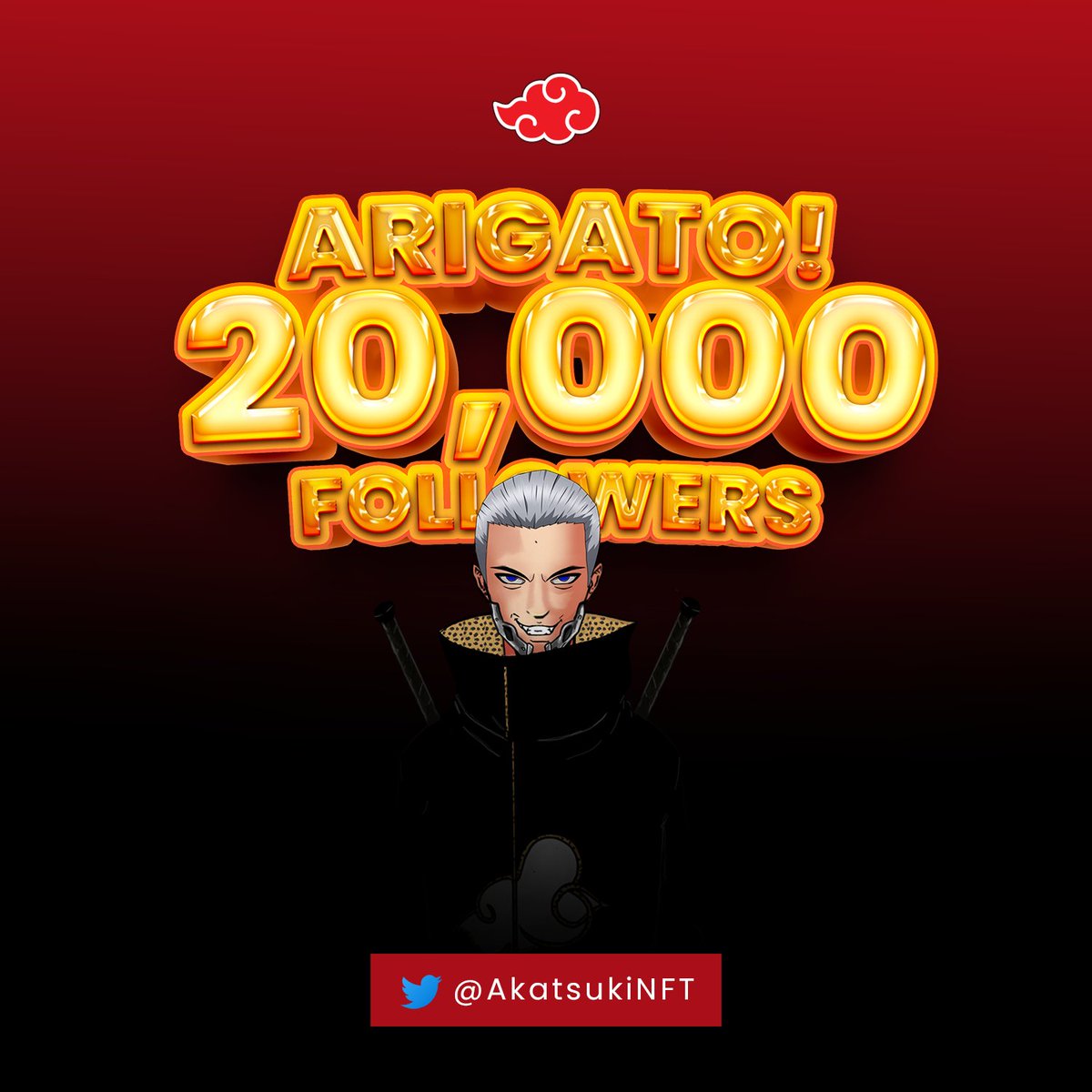 AkatsukiNFT's tweet photo. THANK YOU FOR 20K 🔥🔥

#akatsuki #NFTs #Azuki https://t.co/3H437vFFPa
