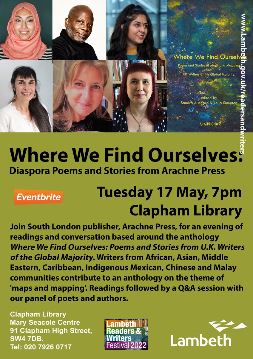 claphamlib's tweet photo. We are really looking forward to hosting this brilliant group of writers. Don't forget to get your tickets soon #readersandwriters #LamLibs https://t.co/4ArjQJicey