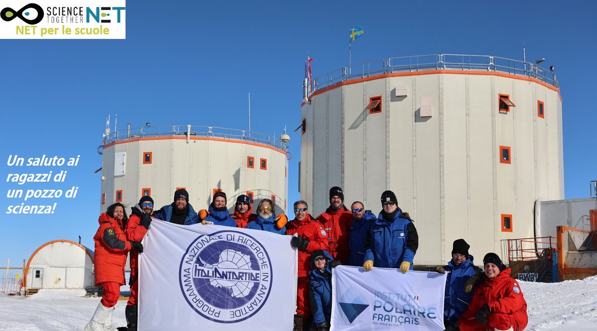 GruppoHera's tweet photo. 🇦🇶In Antartide è tutto pronto per il 2° collegamento con i ragazzi di #Pozzodiscienza #GruppoHera: gli scienziati della base Concordia racconteranno in diretta la loro vita ai confini del mondo, tra ricerca e nuove scoperte
#progettoNET #NotteEuropeaDeiRicercatori #NETperlascuola https://t.co/4pm4I6L4KL