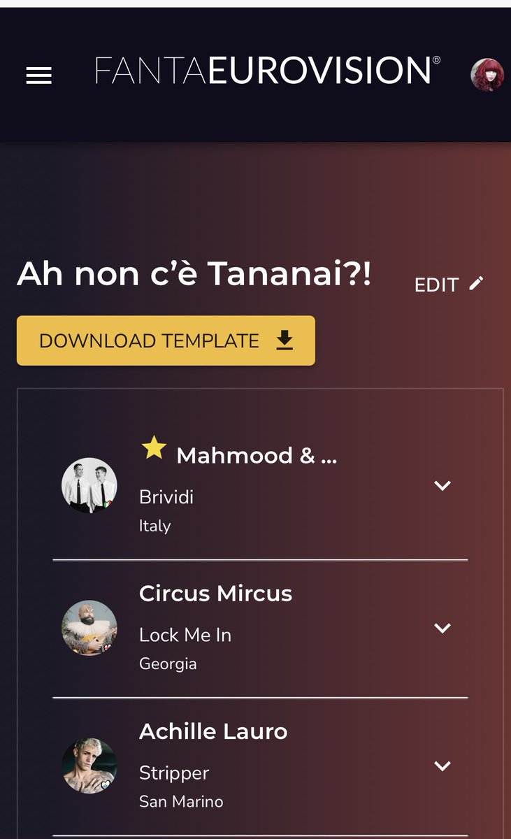 _Chloy_'s tweet photo. Quando è tutto pronto per il fantaeurovision, ma ti manca solo @Tananai5 https://t.co/vHufqW9cL4