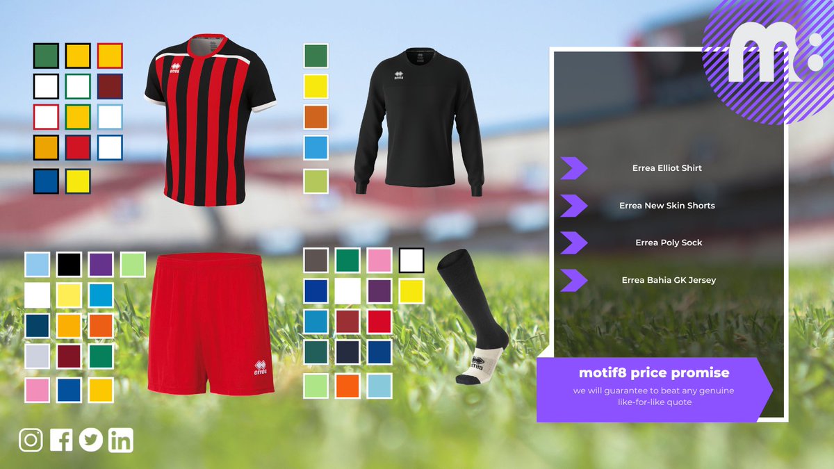 Motif8ltd's tweet photo. Interested in an Errea Bundle with a wide variety of colour options? 

get in touch via email for quotes:
marc@motif8.co.uk https://t.co/hXPaOoHW2l