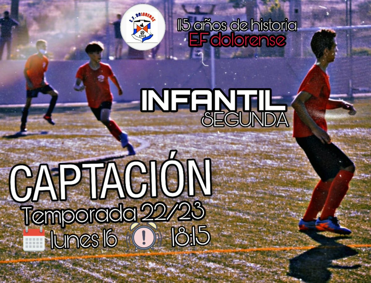 Captación Infantil!! Te esperamos!! 🔴⚽️