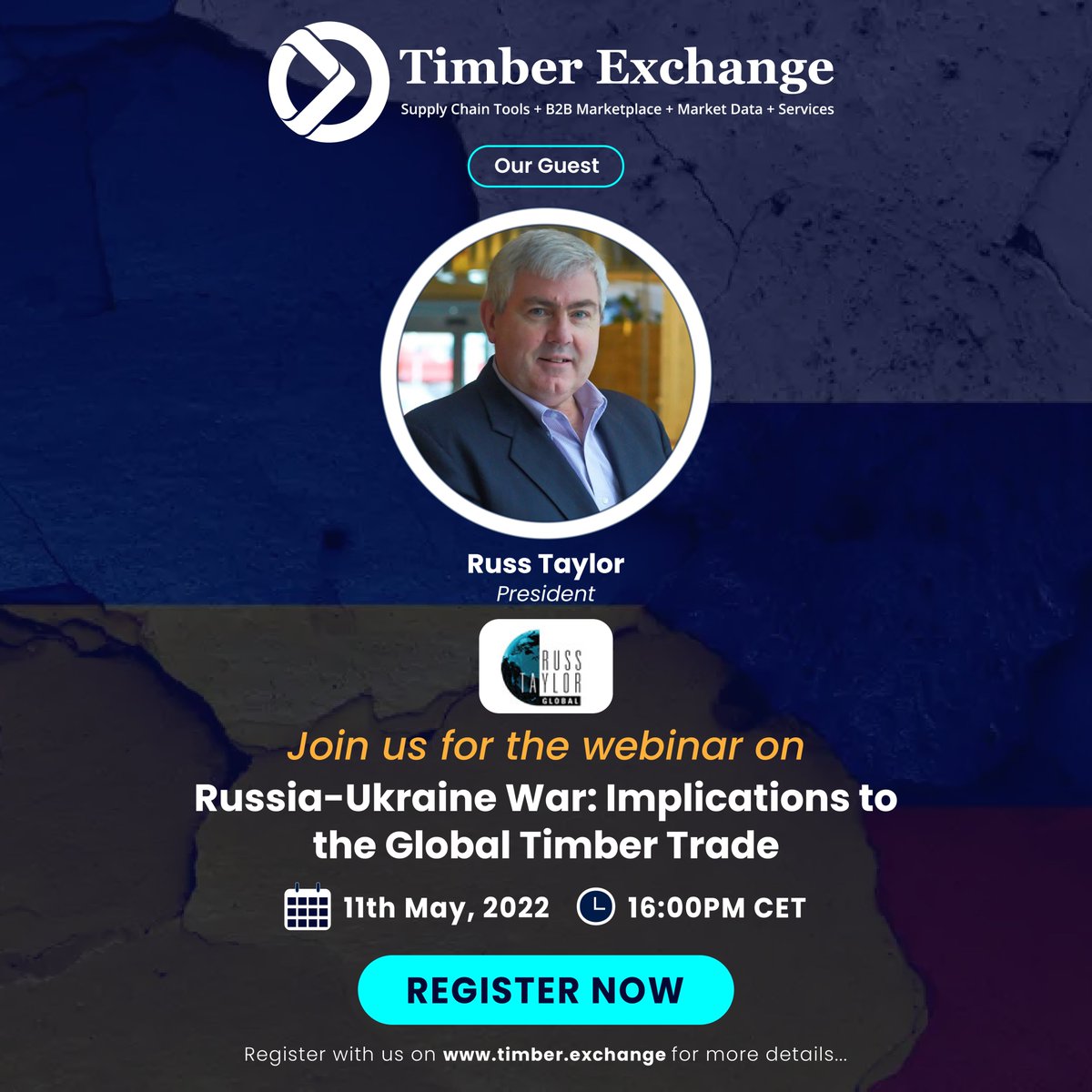 Centersourceio's tweet photo. Join our webinar with Russ Taylor from Russ Taylor Global to discuss the overview of the Russia-Ukraine war's impact on the Timber Industry

Register Now: https://t.co/FL1dZ2bpZl

#centersource #timberexchange #supplychain #russia #ukraine #timbermarket #timberindustry #war https://t.co/T7uDVNyy4t