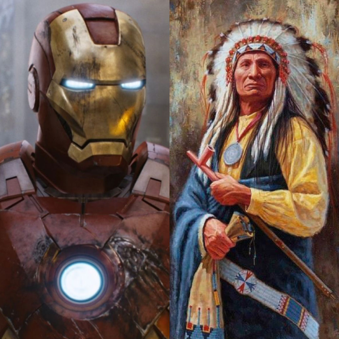 GERONIRON - S01E02
👉🇺🇸Dream Vs Nightmare 

Why?
🗽Iron man embodies the🇺🇸Dream &amp; symbolizes capitalist success in the name of American freedom &amp; security

Vs

🏹The Aboriginal genocide is due –in part- to the American way of Life
#NFTs #NFTartist #solanaNFT #NFTdrop #Mythologeny