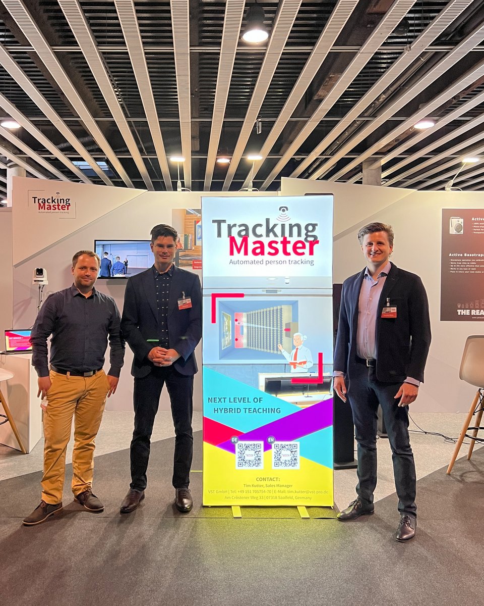 Wie die #HybrideLehre der Zukunft aussieht, zeigen wir 10.-13. Mai auf der <a href="/ISE_Show/">ISE</a>. Besucht uns in der Discovery Area (Stand 4A298) und erfahret alles über den #TrackingMaster zur automatischen Verfolgung von Dozent*innen in Vorlesungen.

#NewLearning #AVTweeps #VST #ISE2022