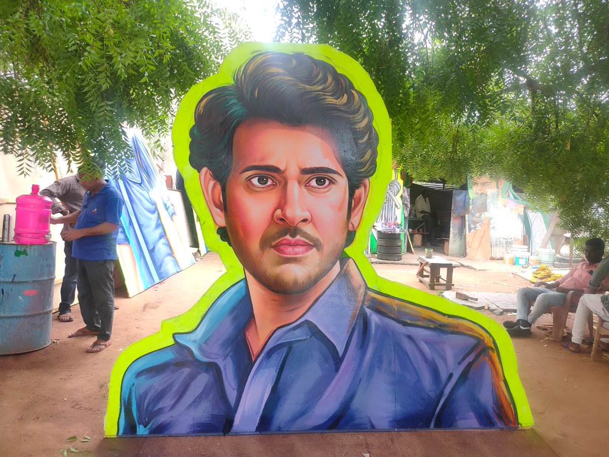 NSV0520's tweet image. Work started for 42 feet cut out in #Nandyal Town at #Ramnath theatre 

#SarkaruVaariPaata
#SVP
#SVPMania 

@ZubairNandyal
@Prasad4Prince 
@NandyalSSMBfans