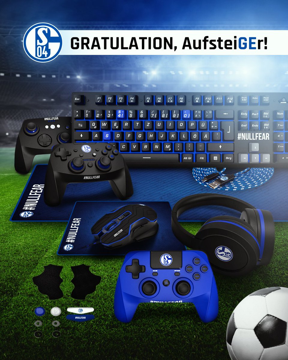 Wir gratulieren <a href="/s04/">FC Schalke 04</a> zum Aufstieg in die 1. Bundesliga! ⚽️

In unserem Amazon-Shop findet ihr zu gegebenem Anlass unsere S04-Produkte mit einem sexy #AufsteiGEr-Rabatt: amzn.to/3PcgByk

GLÜCK AUF! 💙🤍

#S04 #Schalke #Knappen #WirLebenDich #Revier #NullFear #Bundesliga