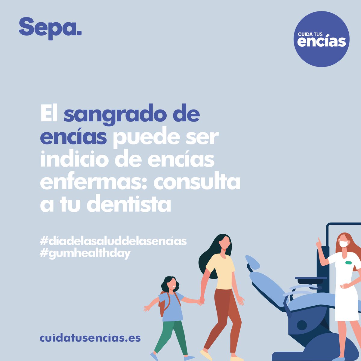 El próximo jueves es el #díadelasaluddelasencías así que durante esta semana os vamos a recordar algunos mensajes a tener en cuenta #GumHealthDay  #saludoral #saludbucal #encías #dientes #dental #periodoncia