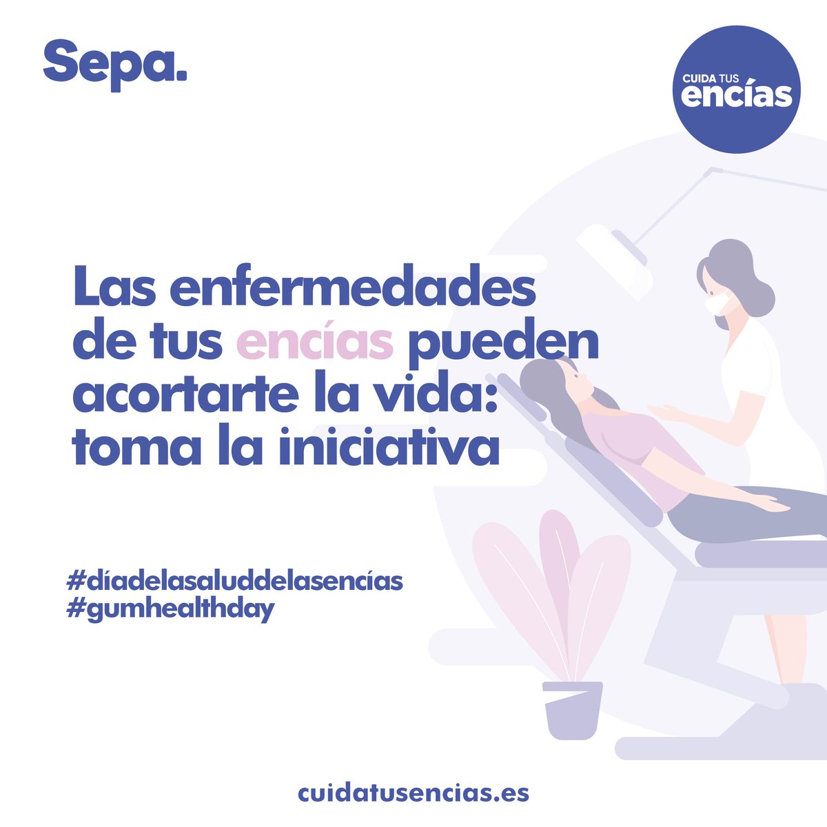 Mañana es el #díadelasaluddelasencías y por eso queremos recordarte algunos consejos importantes. Unas encías enfermas pueden acortarte la vida #GumHealthDay  #saludoral #saludbucal #encías #dientes #dental #periodoncia