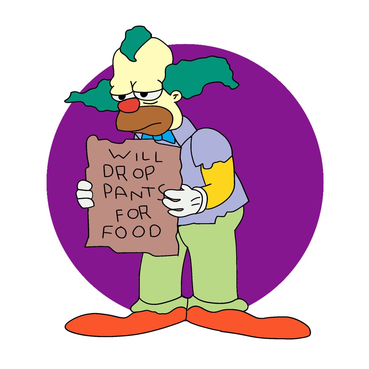barberdesigniow's tweet photo. Krusty the clown. 

#krustytheclown #TheSimpsons #simpsons #Illustrator #illustrationart #illustrationartists #illustration #procreate #fanart #simpsonsfanart #simpsonsillustration #etsy https://t.co/Q7tSR2pXEB