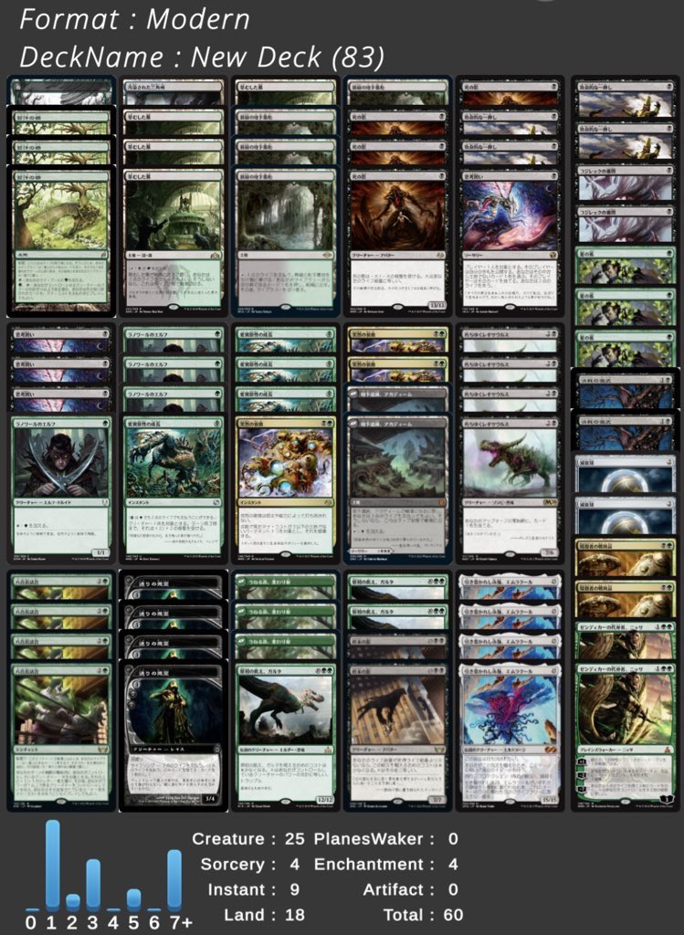 IbukiTc's tweet photo. #mtg #モダン
今日のネタ？デッキ6
アルティメットクレイジーズー
死の影や終末の影やレギザウルスを用いて八百長試合や橋でエムラクール様とのマッチアップを組んだり雑に生物稼いでガルタ様を降臨させよう！
サイドはバーンもっと見たほうがいい説もある https://t.co/n795dFKKR6