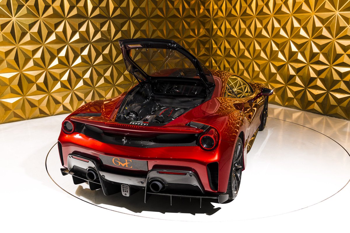 gvelondon's tweet photo. Just Landed: our Ferrari 488 Pista complete in the ‘Extra Range’ Rosso Fiorano which is now online at £329,900 comes equipped with Carbon Wheels [£30,000!] 

#Ferrari #488Pista #GVELondon https://t.co/EYNyMjrrJI