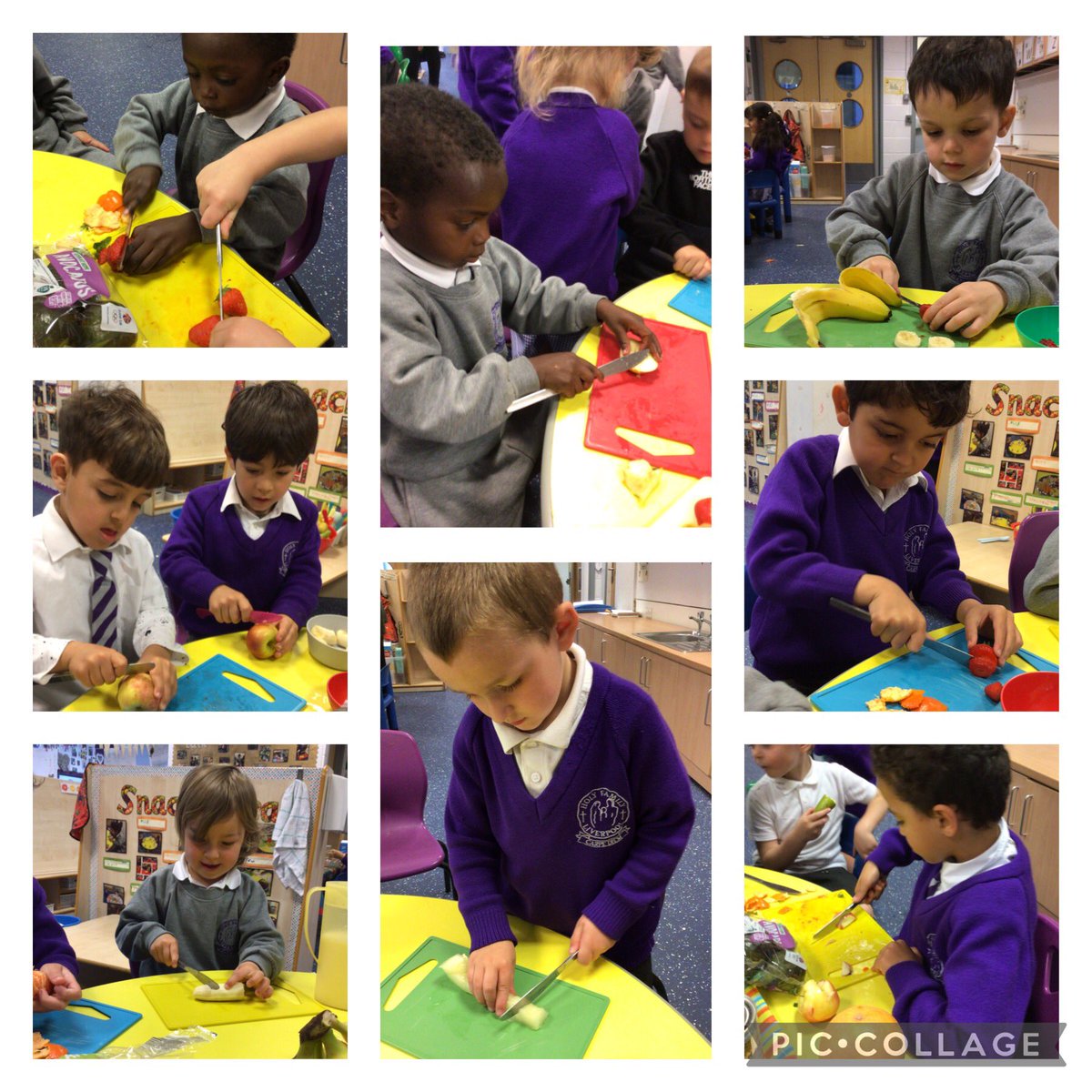 HolyFamilyL8_FS's tweet photo. Today we have enjoyed making fruit kebabs with fresh healthy fruit from @AldiUK. #usingoursenses #trysomethingnew #healthyliving https://t.co/PIuyj2m1nd