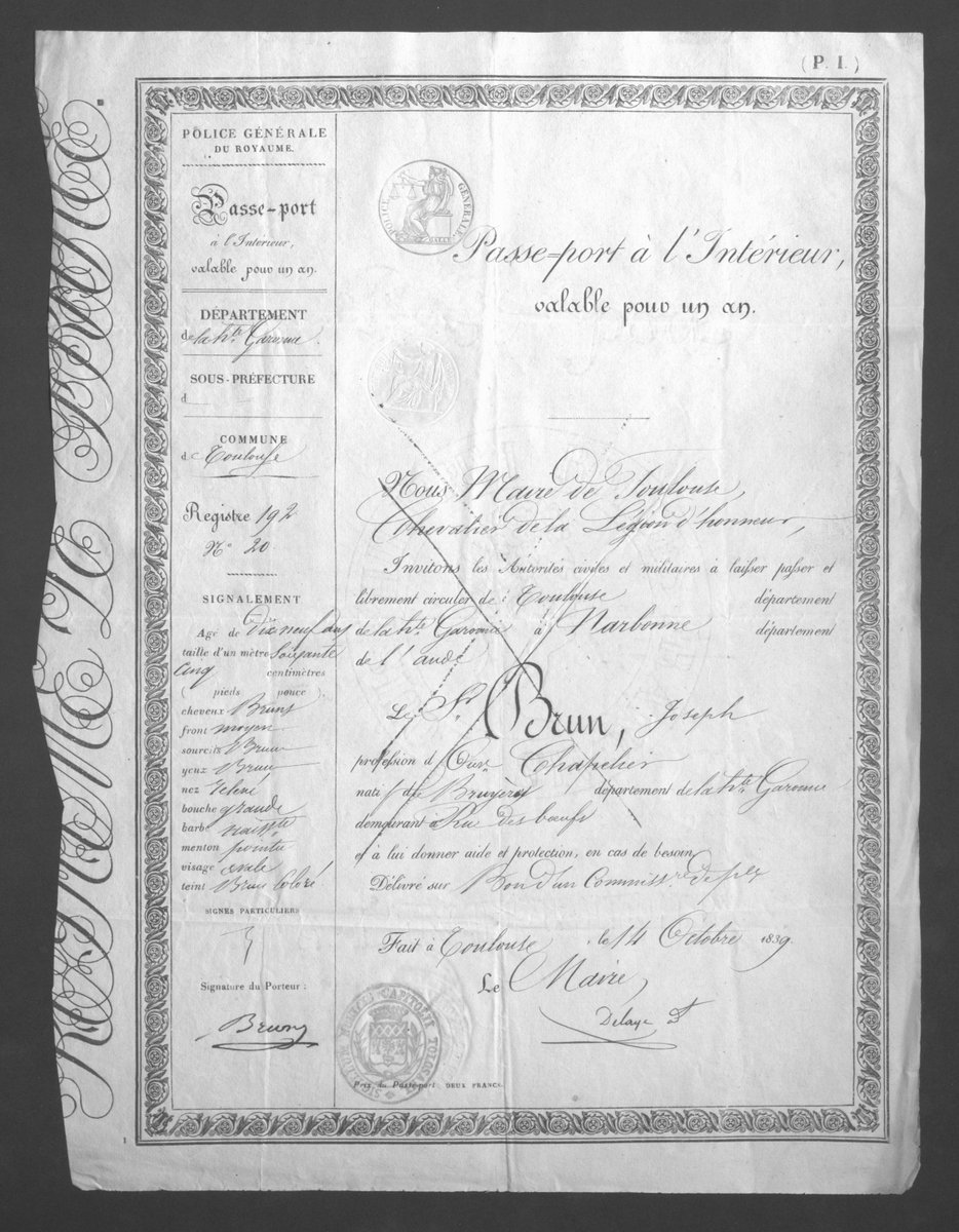 ArchivesParfum's tweet photo. Les #AMMontpellier ont numérisé les registres de délivrance et de visas des passeports pour l'intérieur (1791-1914) et lancent aujourd'hui un projet d' #indexationcollaborative.
Venez participer !
https://t.co/agfvWMTeEW https://t.co/W5XKKVIgtW