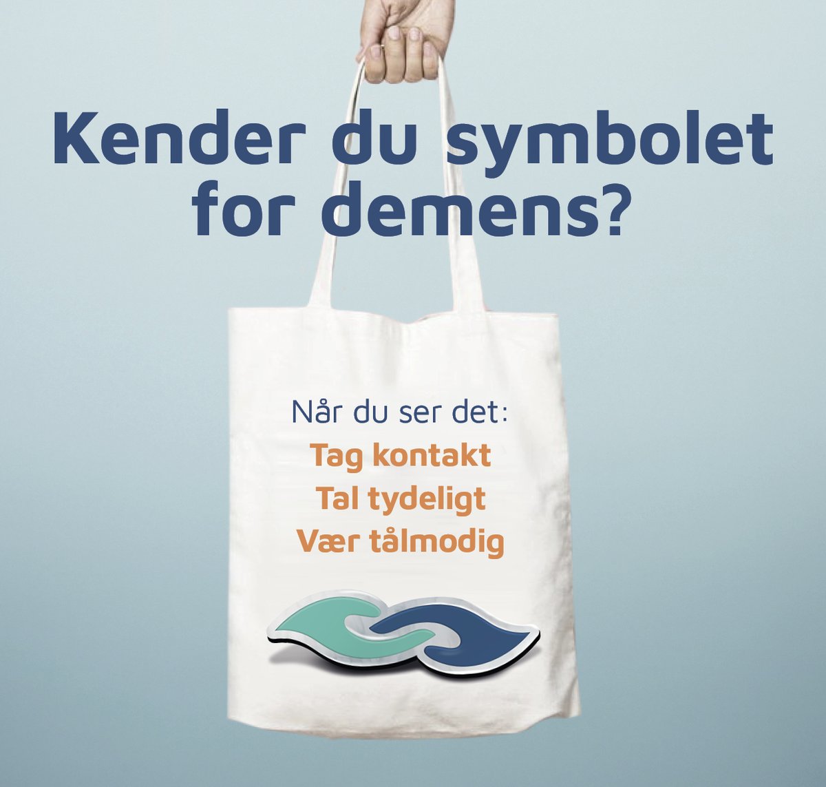 VIAuniversity's tweet photo. Kender du dette mærke? Ellers er den nationale #demensuge oplagt til ny viden. Demenssymbolet kan bruges af mennesker med demens, der har brug for tålmodighed fra omverdenen. 
Skal du bruge en VIA-forsker og ekspert i demens, kan du kontakte Anders Møller Jensen på 87 55 17 03. https://t.co/tEXZgPT2mO