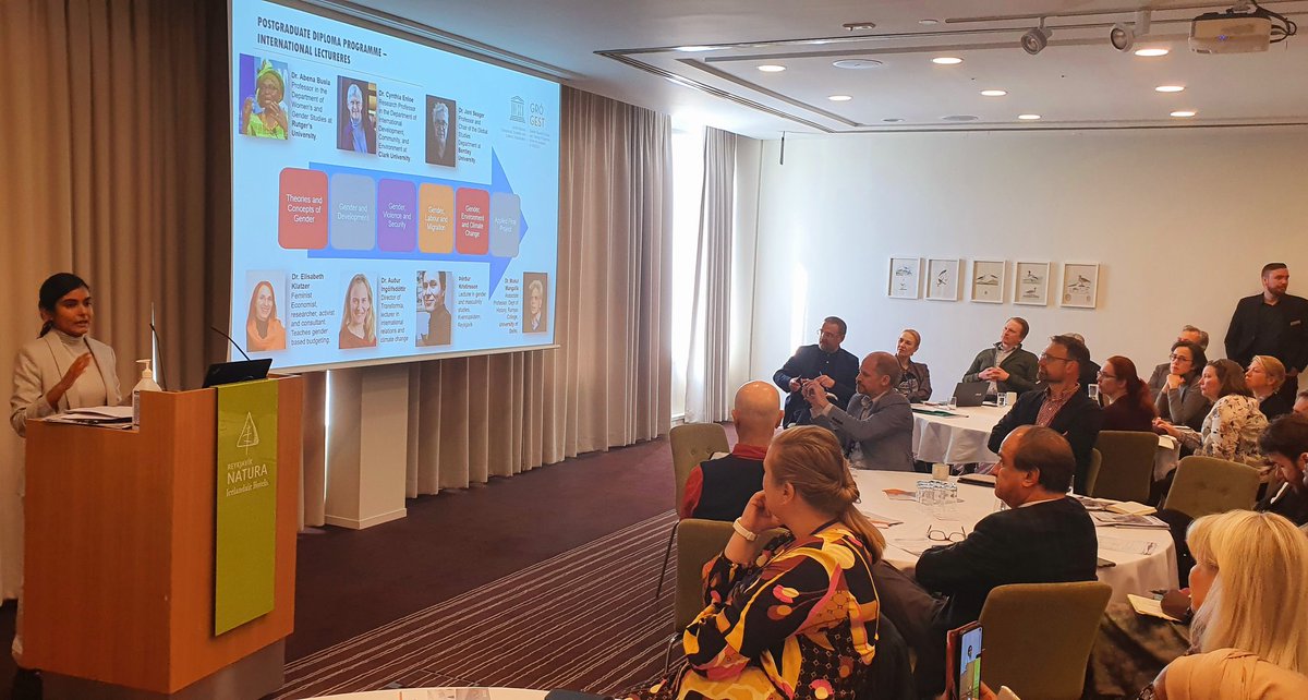 moellerl's tweet photo. Sandani Nayantha from 🇱🇰, Chambers of Jzstice, addresses the meeting of #NationalCommissions for @UNESCO in 🇮🇸 about the importance of Gender Equality and her studies at the fantastic GRO GEST programme under the auspices of UNESCO. https://t.co/N5NMUhdcPN
