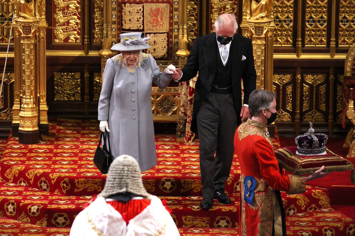 RoyalFamily's tweet photo. The ceremony is steeped in history and tradition and has remained largely unchanged for centuries.

This year for the first time The Prince of Wales will read The Queen’s speech. It is drafted by the Government, outlining policies and proposed future legislation. #QueensSpeech https://t.co/IspnbfJcJy