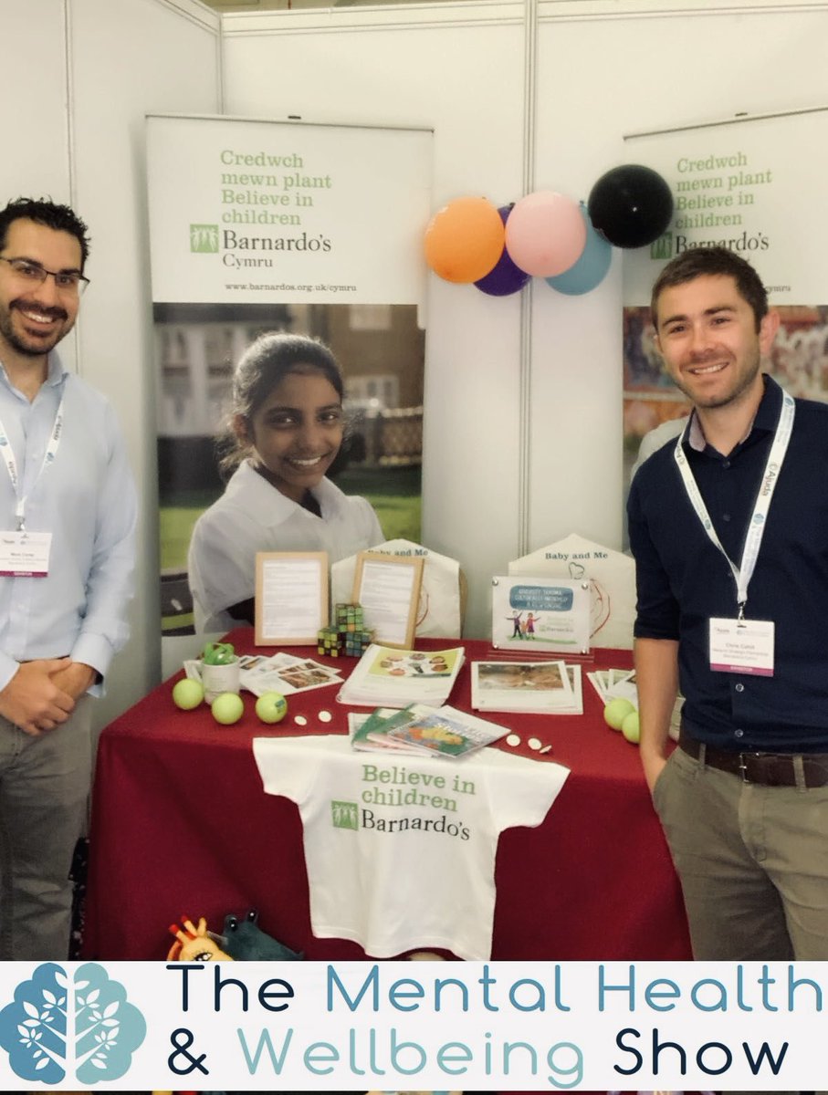 Proud to be representing #BarnardosCymru at the Mental Health and Well-being Show in Cardiff #MHWshow <a href="/mhwshow/">Mental Health & Wellbeing Show</a> @marktcarteruk
