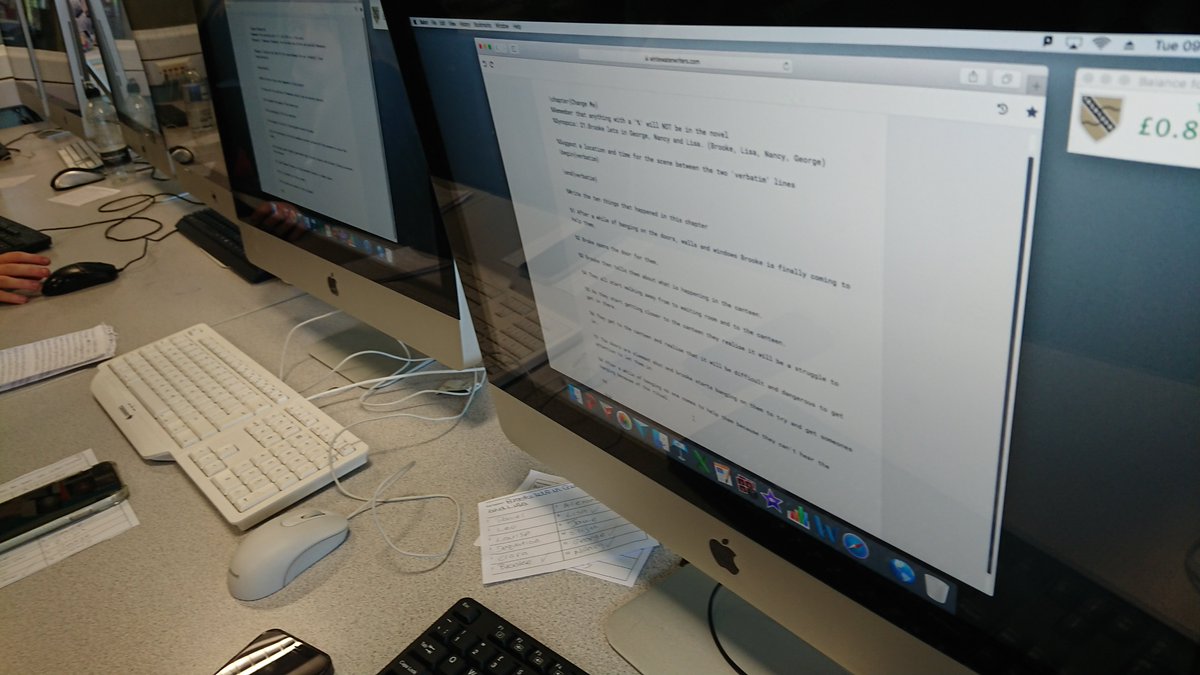 Our writers at <a href="/TrenthamAcademy/">Trentham Academy</a> are flying along with their collaborative novel in a week. It's a dark thriller set in a psychiatric hospital. Watch this space for updates. <a href="/wwaterwriters/">White Water Writers</a>