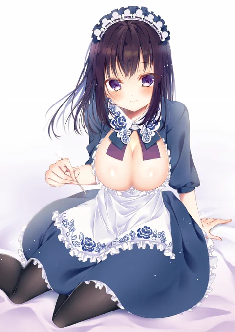 💙🤍
#メイドの日 