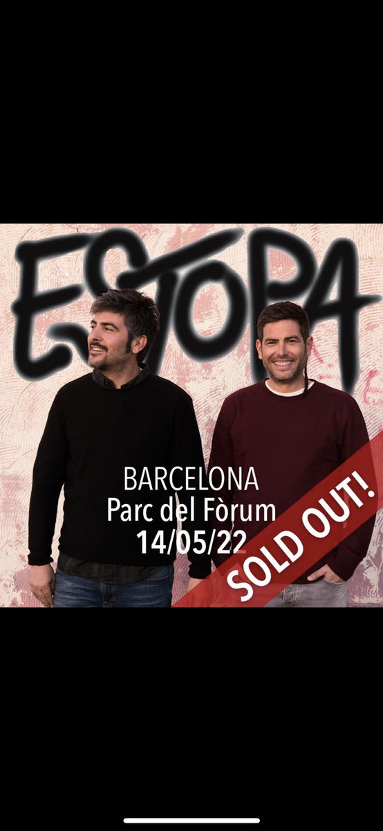 estopaoficial's tweet photo. La cosa se pone caliente , caliente. Gracias Barcelona 🤟🏻. #GiraFuego #Forum #SoldOut https://t.co/8Rjt6atjwB
