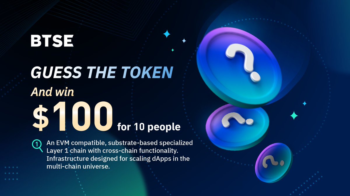 BTSE_Official's tweet photo. #BTSE Giveaway! 🎉

🔹Predict the next 3 projects that will be listed on BTSE
🔹Follow @BTSEcom 
🔹RT, like &amp; tag 3 friends

10 winners will share $100 in $BTSE token!💰

Winners will be announced on 12/05  at 11AM UTC! Good luck! 🍀

Hints are in the graphics below👇 https://t.co/wbvqMgnb33