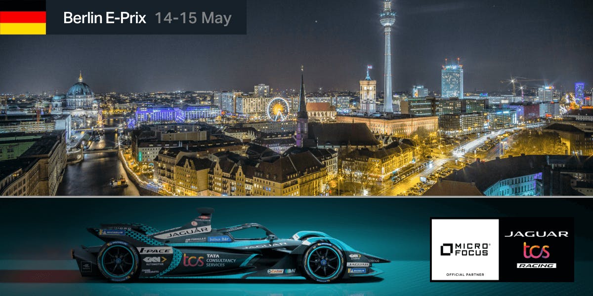 The #BerlinEPrix is 14-15 May! @MicroFocus will be cheering on @JaguarRacing drivers, @MitchEvans_ and @SamBirdOfficial! #JaguarElectrifies #RunandTransform #ABBFormulaE 
 #MyCompany bit.ly/3L1TyDb