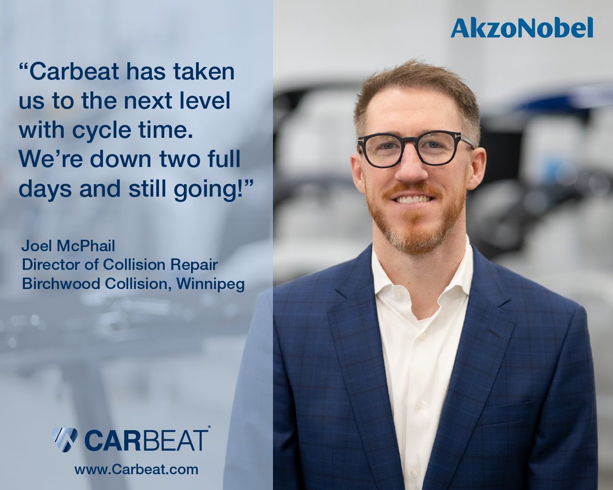 AkzoNobel_AACNA's tweet photo. Joel, we're happy you made the decision to put Carbeat to work in your shop! Thanks for sharing your #Carbeat story.
#Sikkens #AkzoNobelRefinish #AkzoNobel https://t.co/FCjg2iji7B