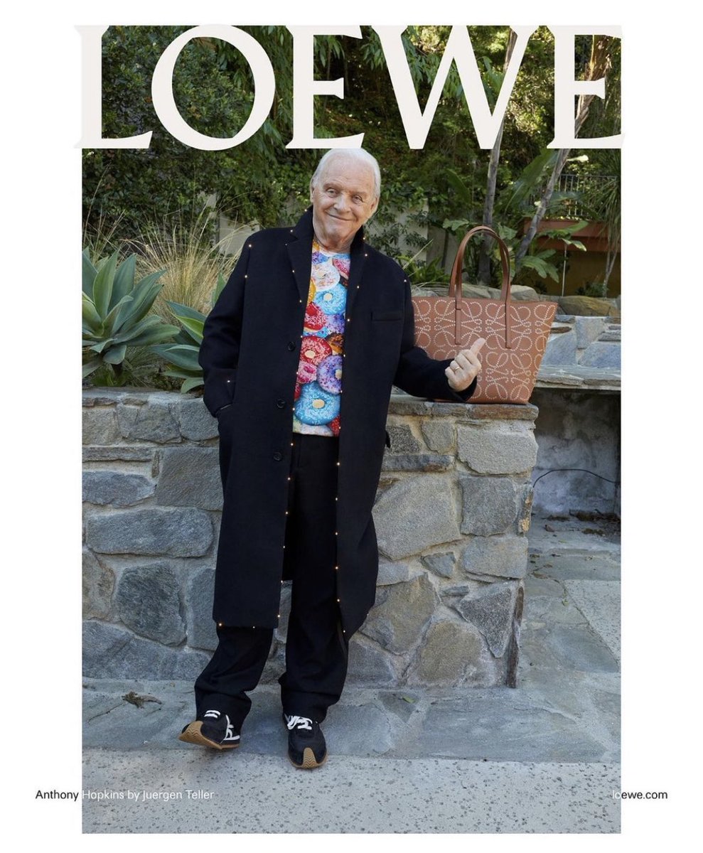 FilmUpdates's tweet photo. Anthony Hopkins photographed by Juergen Teller for LOEWE https://t.co/f2mnTqbSns