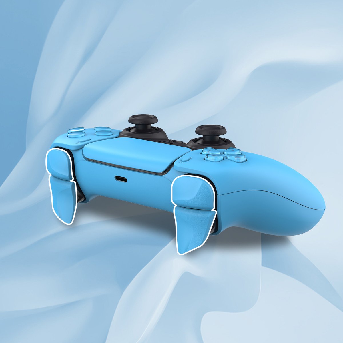 PlayVitalGaming's tweet photo. Caught in the blue vortex! ๐
The extension trigger is an ideal accessory for shooting, action, fighting, and racing games. It can provide a better range of motion to help you carry in the game.
#playvital #ps5 #ps5console #gameaccessories #starlightbluecontroller #gamingsetup https://t.co/iRN54xxRWO