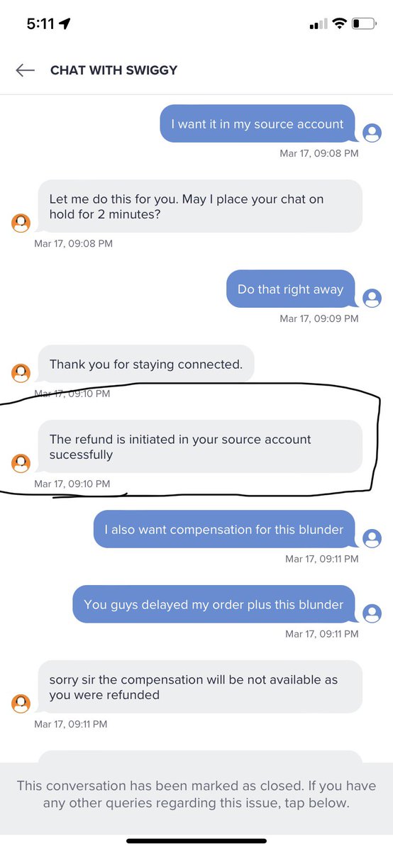 saahil_more's tweet photo. 1/2 @SwiggyCares @swiggy_in #Scamming customers. Sending wrong orders. Hesitating to give refund. Lying to customer that refund is initiated but they don’t really do that
@jagograhakjago @OnlineLegalInd 
Order 130601502603 https://t.co/yRtCHShwcu