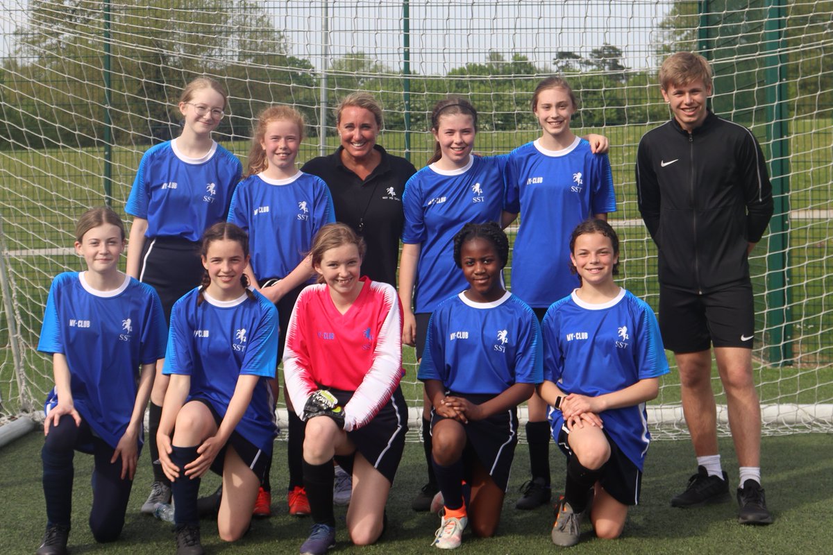 SSTMaidstone's tweet photo. Congratulations to our Girls Football team who only went and got through to the Championship FINAL! They will be playing at Gallagher Stadium on Thursday, 19 May. Further information on how you can watch will be available soon! #GoTeamSST https://t.co/kzW0O6yIgL