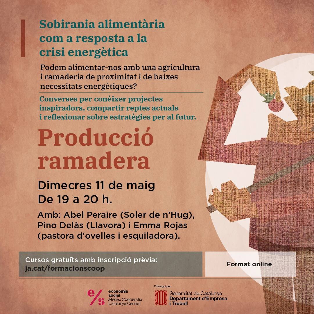 mengemosona's tweet photo. 🌱 Demà comencem el cicle de xerrades sobre la sobirania alimentaria com a resposta a la crisi energètica.
🗨️Comencem reflexionant de la producció #ramadera amb tres referents @AbelDelSoler, @Libelulavolant i @PinoDelas
Apunta-t'hi!: https://t.co/5hoHOtGtXd https://t.co/EVL8I3HBXM