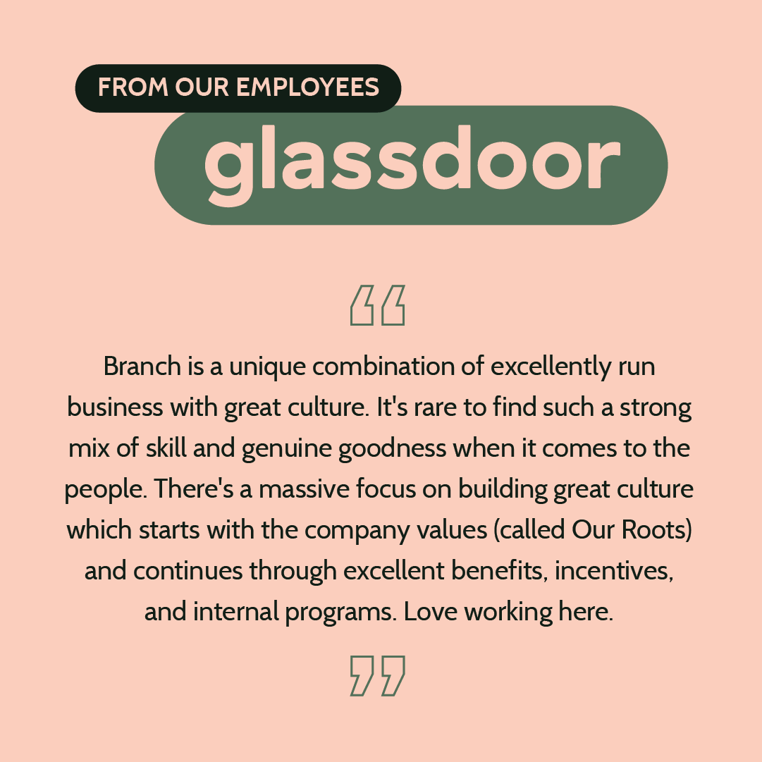 BranchInsurance's tweet photo. Our #glassdoor reviews share the true experience of our #Branchers. We often find the same underlying message that includes a great #culture, strong company #values, excellent #benefits and incentives, and great people.
#branchinsurance #bestplacetowork #glassdoorreviews https://t.co/lQ4i5C1q7u