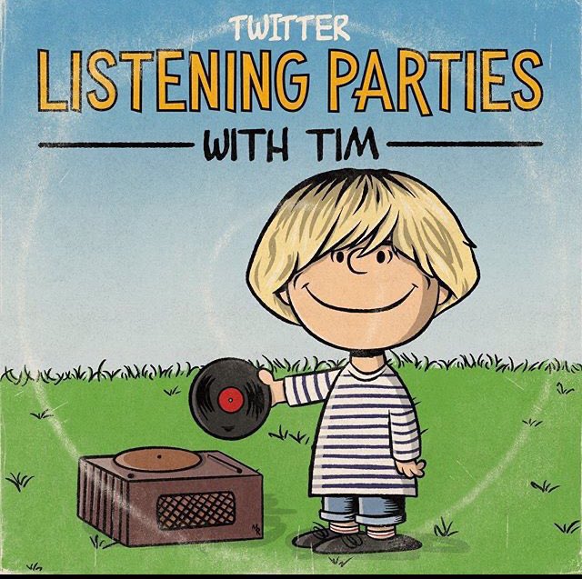 We love how The <a href="/LlSTENlNG_PARTY/">Tim's Listening Party</a> has become a part of the music landscape - from mega selling albums by legends to DIY efforts from brand new artists. Lots of eager ears out there to join us. We’ve got some exciting plans round the corner 😉 

(Artwork by <a href="/The_Ren1981/">Stuff_By_Mark</a>)
