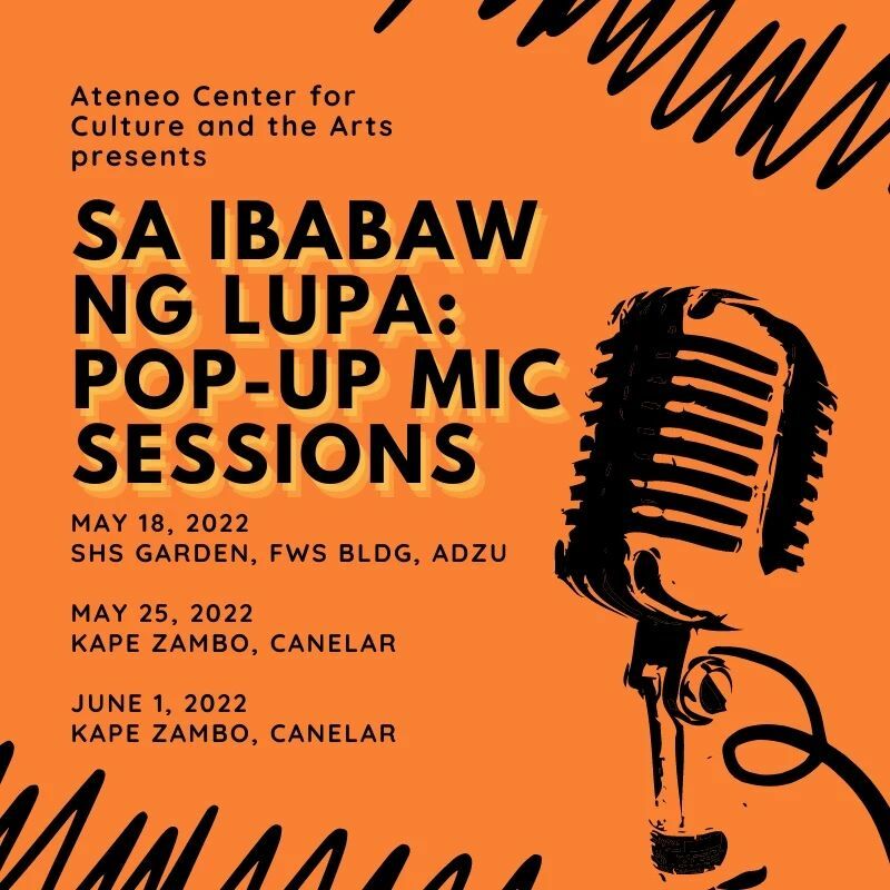 adzu_cca's tweet photo. To celebrate our literary heritage, ACCA presents a multilingual and multi-genre reading and performance of literary forms and practices in three on-site events around Zamboanga city. The face-to-face celebration aims to ground ourselves back to the now … https://t.co/imsjZFDGTw https://t.co/9LkVZhF6aL