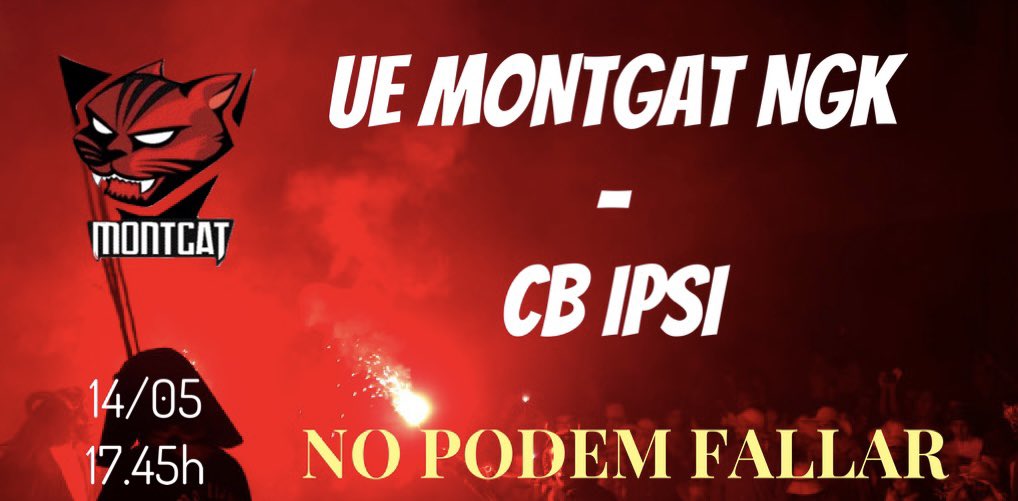 DISSABTE ENS LA JUGUEM!
Vine al pavelló, de vermell i a fer soroll!
🔥🔥

T’esperem desde les 17.30 per a fer el Sílvia Domínguez, sigui un infern!

Rebem el <a href="/CBIPSI/">Club de Bàsquet IPSI</a> que a la anada ens va guanyar per 13 punts!