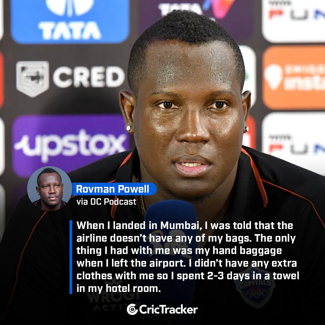 Rovman Powell faced an awkward situation when he landed in Mumbai to play IPL.

📸: IPL/BCCI

#IPL2022