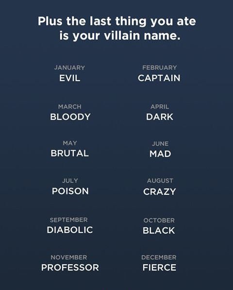 zhurg_'s tweet photo. Whats your villain name?

Mine is Brutal Potatoes https://t.co/gStDsc8ekt