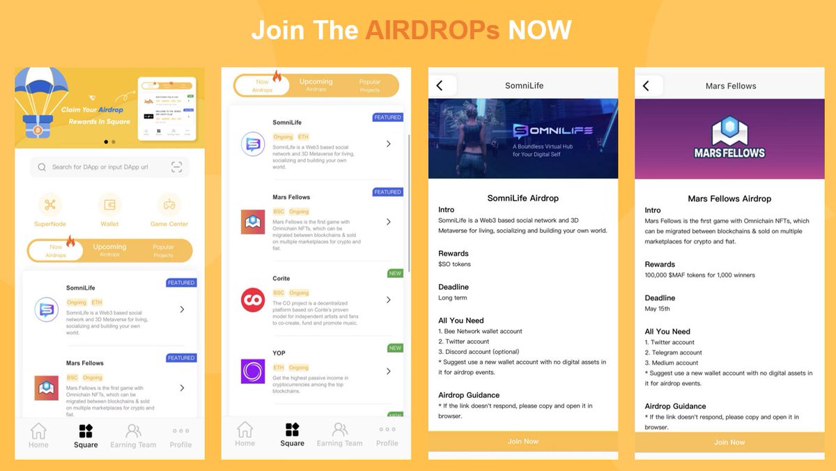 Do you know how many AIRDROP projects are there in Bee Square?👀
Join the AIRDROPs now and claim your rewards 🪙🪙🪙

Check in Bee Network APP > Square
Find out more at bee.com

#beenetwork #blockchain #decentralization #crypto #airdrop