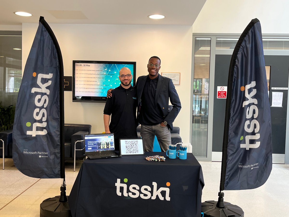 Tisskiltd's tweet photo. We are so excited to be joining @warwickuni at their Computing Your Career event today.
Visit our stand and have a chat with the team to find out more about Tisski.
We canโt wait to see you there!
#dcswarwick #cycwarwick #computersciencecareers https://t.co/AUkrRD1LKT