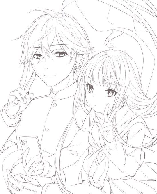 龍竜ピース線画✌️
FGOのイラスト本に載せる予定です

#龍竜 