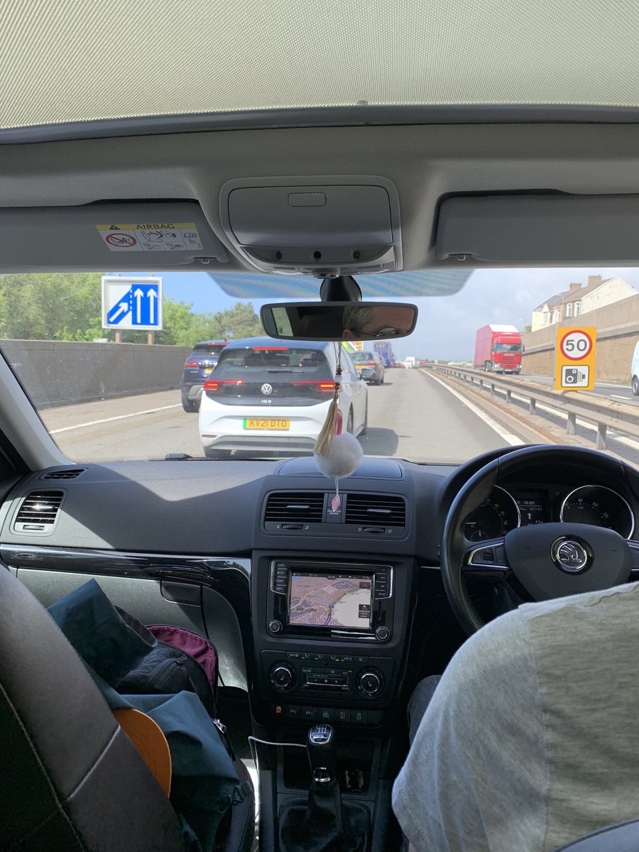 schmellon's tweet photo. @SWP_Roads completely clear road ahead and these idiots are aggressively stopping people going past on an already clogged motorway. https://t.co/mPBnf5WMP3