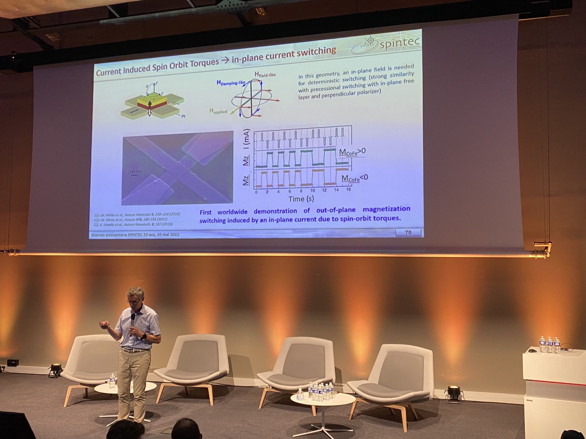 FraisseMarjorie's tweet photo. @SPINTEC_Lab fête ses 20 ans ! Encore une très belle illustration du dynamisme #Grenoble, de la recherche fondamentale aux applications #microelectronique #magnetoelectronique #spintronique #startup #transfert #innovation complémentarité @CnrsAlpes @cea_grenoble @CEA_Leti https://t.co/l2TFiZQZ1W